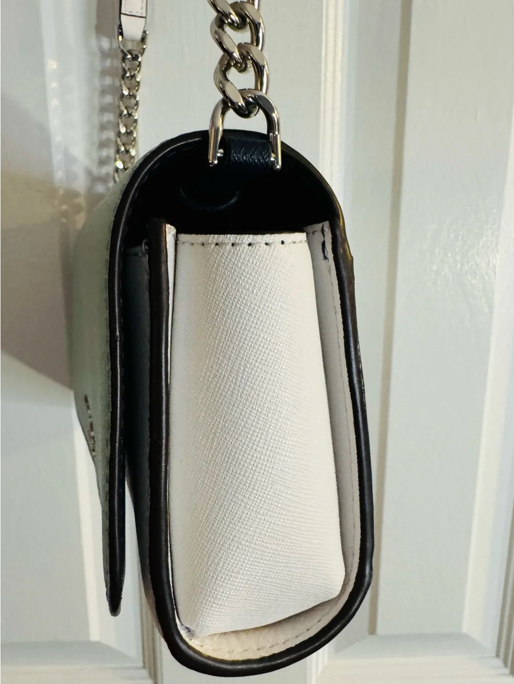 Kate Spade Cameron Spring Meadow Mint & White Crossbody Bag & Cardholder NWOT